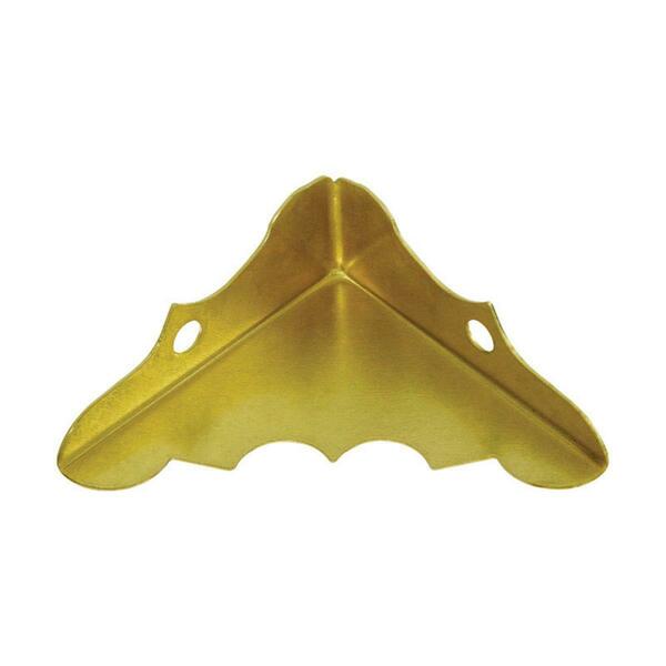 National Mfg Sales 0.56 x 1.25 in. Outside Decorative Corner Brace, Solid Brass 5703806